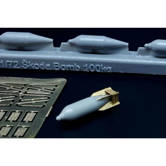 Brengun BRL72231 1/72 Czechoslovak Skoda 100kg Air-drop Bomb Interwar Period (4pcs)