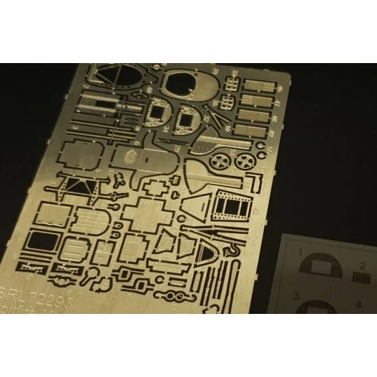 Brengun BRL72293 1/72 Spitfire Mk.VIII Photoetched parts for AZ model - Model Planes