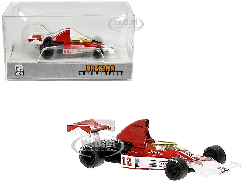 McLaren M23 #12 Jochen Mass "Formula One F1 World Championship" (1976) 1/87 (HO) Scale Model Car by Brekina - Formula 1 Models