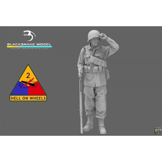 BlackSnake 2ND-09 1/35 US 2nd Armoured Infantry Soldier