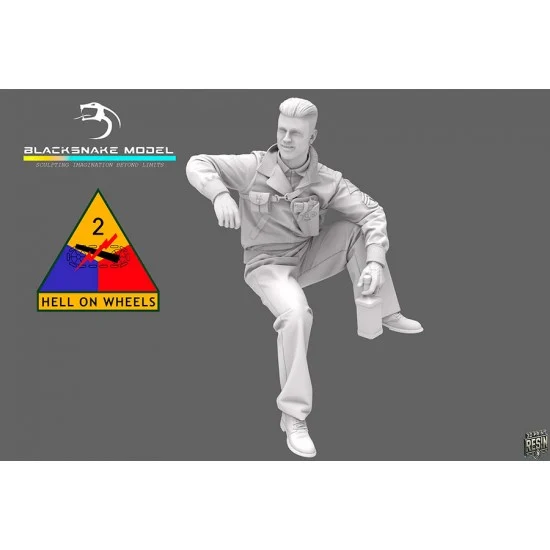BlackSnake CREW-01 1/35 US Tank Crew, 2nd Armored Division #01 (1 figure)
