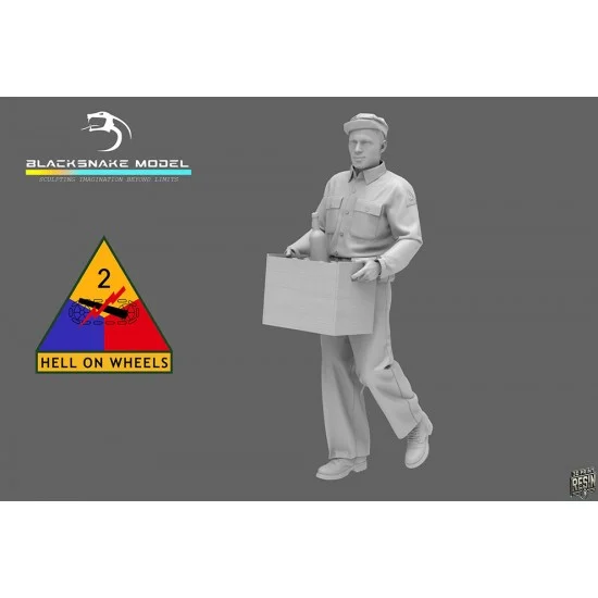 BlackSnake CREW-04 1/35 US Tank Crew 04, 2nd Armoured Division