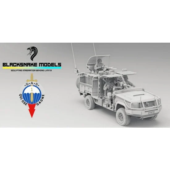 BlackSnake FR-CREW-04 1/35 French SAS VPS 2 Crews (3 figures)