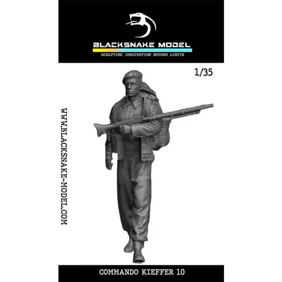 BlackSnake K-10 1/35 MG 34 Commando Kieffer Machine Gun #10 (1 figure)