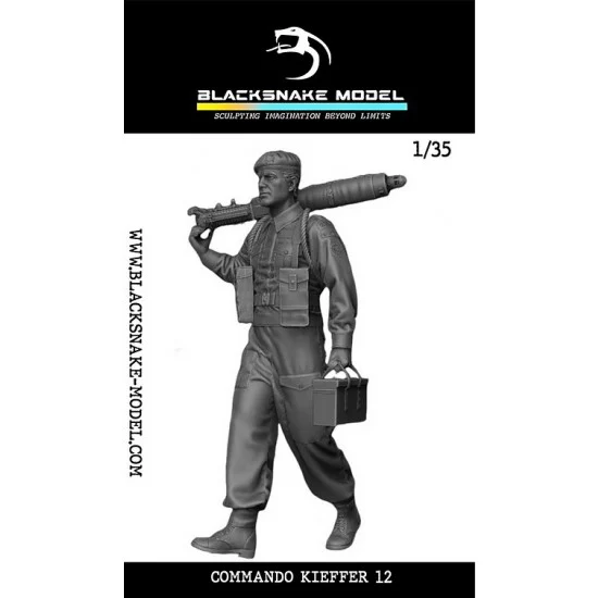 BlackSnake K-12 1/35 Vickers Commando Machine Gunner Kieffer #12 (1 figure)
