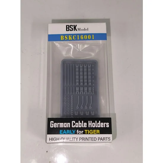 BSK Model BSKC16001 1/16 German Workable Cable Holders Early - Military Vehicles & Tanks