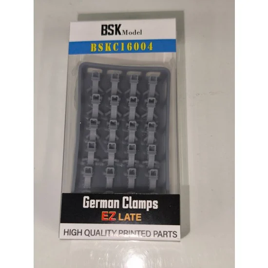BSK Model BSKC16004 1/16 German EZ Assemble Late Clamp Set - Military Vehicles & Tanks