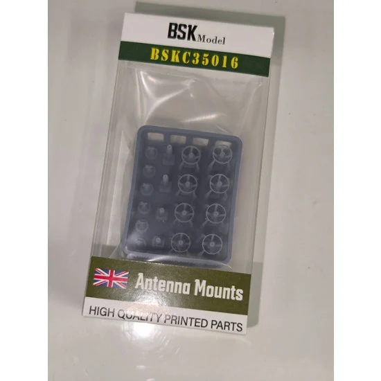 BSK Model BSKC35016 1/35 WWII British Antenna Mount Set - Military Vehicles & Tanks