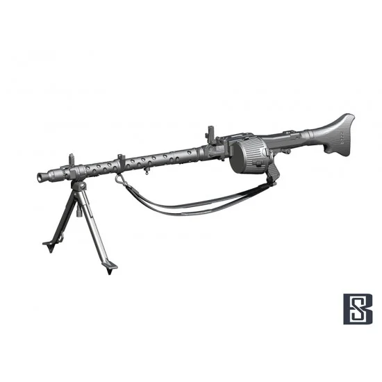BSK Model BSKC35021 1/35 German MG34 for Infantry (3pcs) - Model Figures