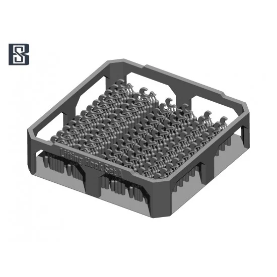 BSK Model BSKC35025 1/35 German Tank Lifting Hook Set A for Tiger/King Tiger/Jagdtiger/Panther - Military Vehicles & Tanks