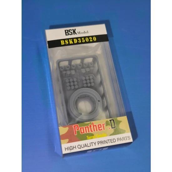 BSK Model BSKD35020 1/35 Panther Ausf. D Turret detail Set (for Tamiya) - Military Vehicles & Tanks