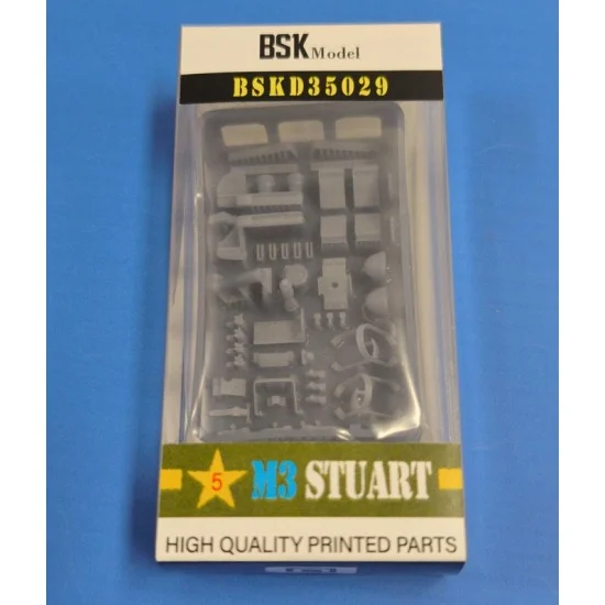 BSK Model BSKD35029 1/35 M3 Stuart Detail Set - Military Vehicles & Tanks