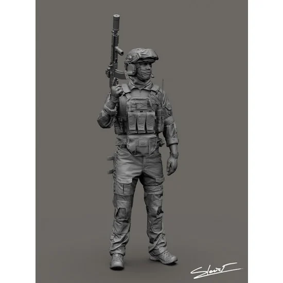 BlackSnake UKR09-02 1/9 Azov Ukrainian Soldier #2 (1 figure)