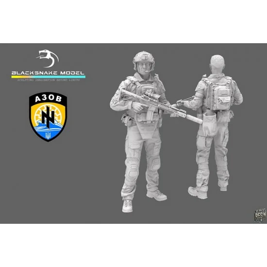 BlackSnake UKS-01 1/35 Ukrainian Azov Soldier #1 (1 figure)