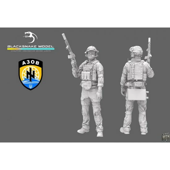 BlackSnake UKS-02 1/35 Ukrainian Azov Soldier #2 (1 figure)
