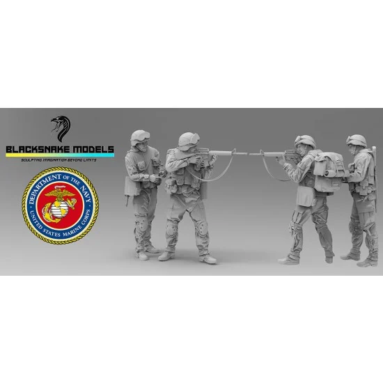 BlackSnake USMC-01-02 1/35 US Marines 01 02 Operation In Iraqi (2 figures)