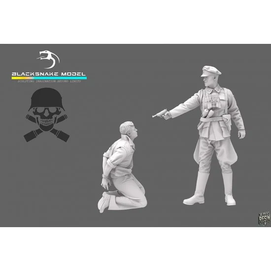 BlackSnake Waffen-08-09 1/35 German Waffen Soldier Execution Set (2 figures)
