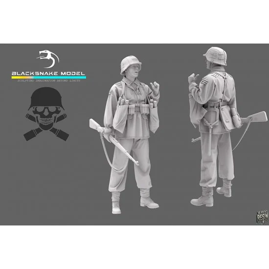BlackSnake Waffen-12 1/35 German Waffen Soldier #12 (1 figure)