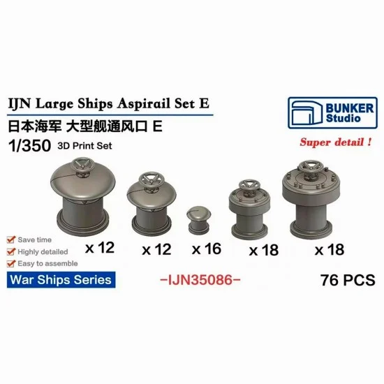 BUNKER Studio IJN35086 1/350 IJN Large Ships Aspirail E - Model Ships & Boats