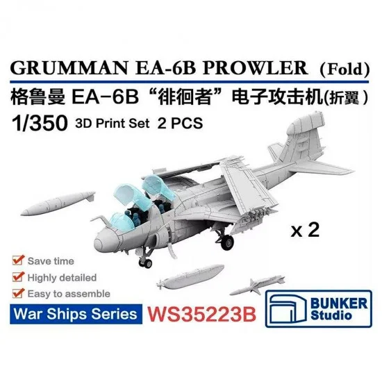 BUNKER Studio WS35223B 1/350 GRUMMAN EA-6B PROWLER (Folded)