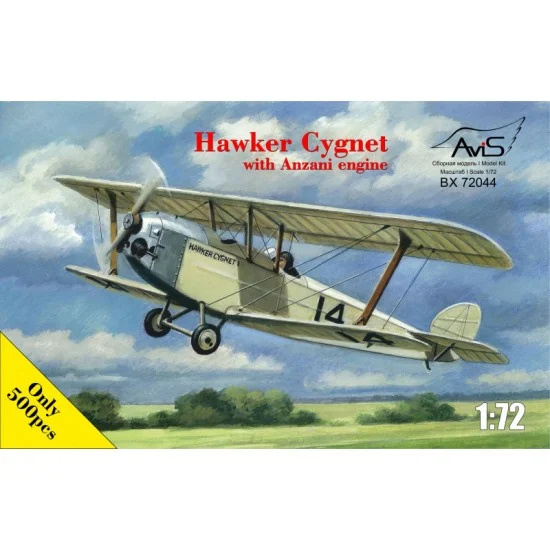 AviS 72044 1/72 Hawker Cygnet Sesquiplane w/Anziani Engine - Model Planes