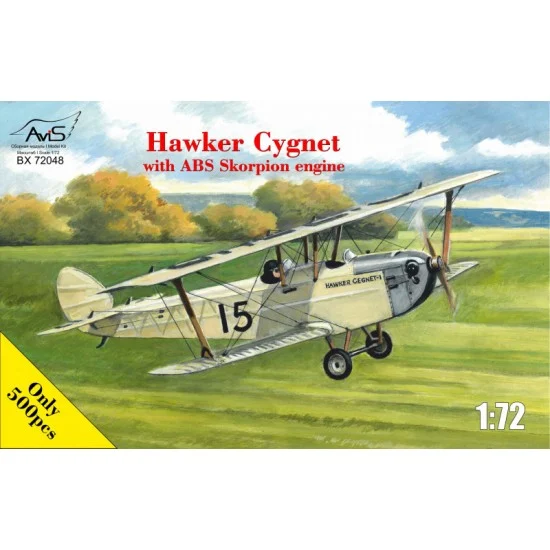 AviS 72048 1/72 Hawker Cygnet w/ABS Skorpion Engine - Model Planes