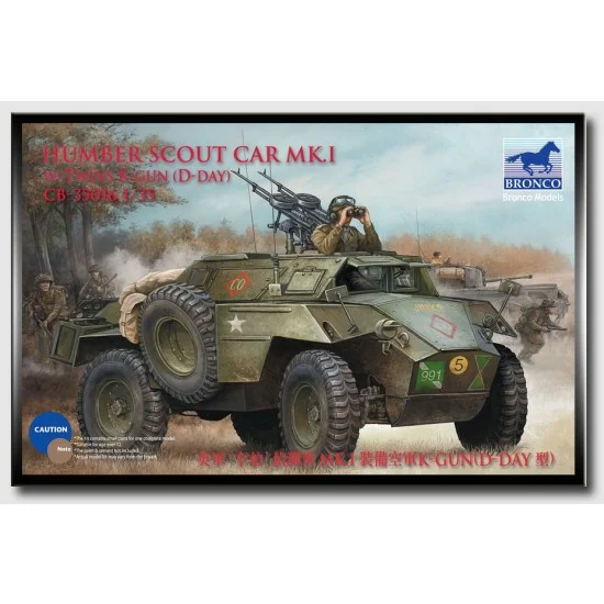 Bronco CB35016 1/35 British Humber Scout Car MK.I w/Twins K-Gun (D-Day)