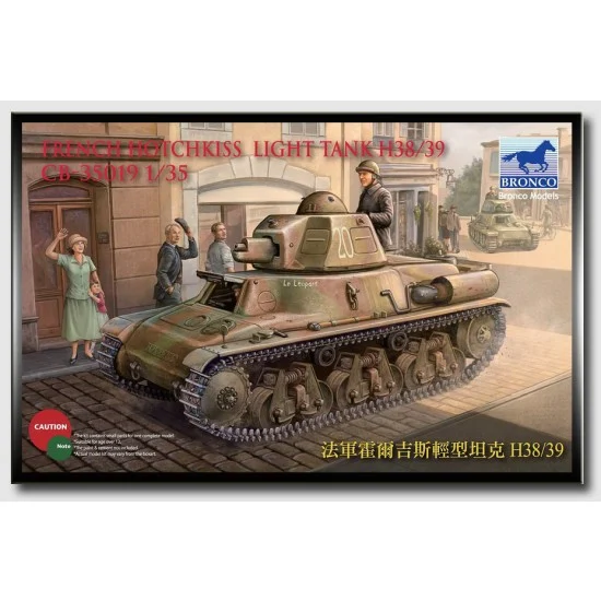 Bronco CB35019 1/35 French Hotchkiss Light Tank H38/39 - Military Vehicles & Tanks