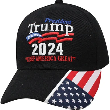 Trump Flag Cap- Black ST24FB