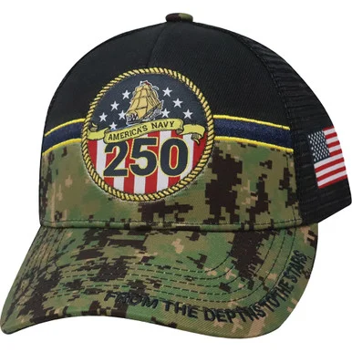 Navy 250 Anniversary Cap Capsmith (SMOHNV250) - Capsmith Inc