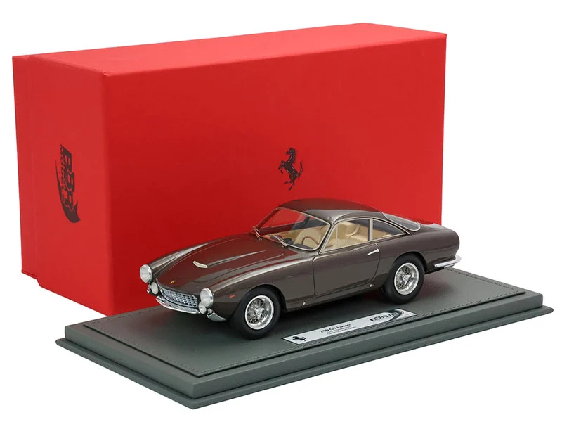 Ferrari 250 GT Lusso Brown Metallic "S/N 4891 GT Steve McQueen" With Display Case Limited Edition to 180 pieces Worldwide 1/18 Model Car by BBR - Ferrari Models