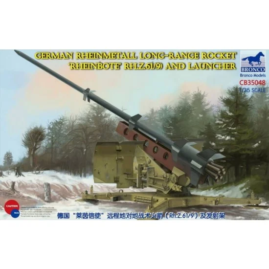 Bronco CB35048 1/35 German Rheinmetall Long-Range Rocket ('Rheinbote' RH.Z.61/9) and Launcher