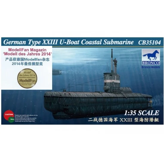 Bronco CB35104 1/35 German Type XXIII U-Boat Coastal Submarine