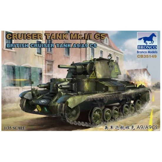 Bronco CB35149 1/35 British Cruiser Tank Mk.I/I A9/A9 CS - Military Vehicles & Tanks
