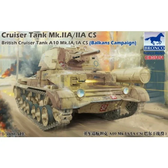 Bronco CB35151 1/35 British Cruiser Tank A10 Mk.IA/IA CS (Balkans Campaign) - Military Vehicles & Tanks