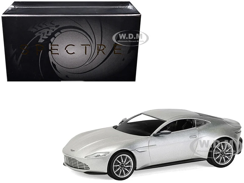 Aston Martin DB10 RHD (Right Hand Drive) Silver Metallic James Bond 007 "Spectre" (2015) Movie Diecast Model Car by Corgi - Movie/TV Series Models