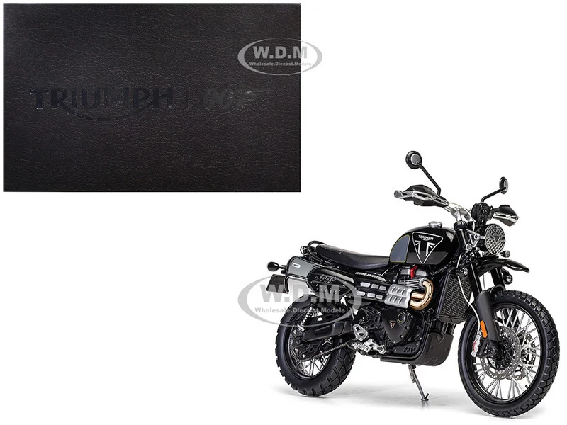 Triumph Scrambler 1200 "Bond Edition" Motorcycle Black 007 James Bond "No Time to Die" (2021) Movie 1/12 Diecast Model by Corgi - Movie/TV Series Models