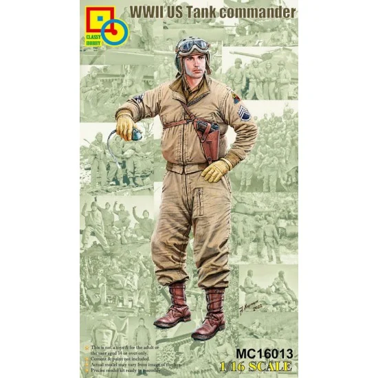 Classy Hobby 16013 1/16 WWII US Tank Commander - Model Figures