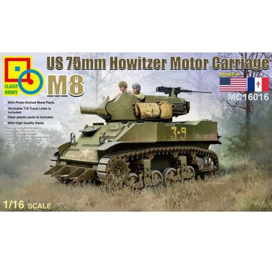 Classy Hobby 16016 1/16 US 75mm M8 Howitzer Motor Carriage - Military Vehicles & Tanks