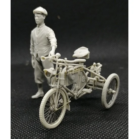 CIX Models M025 1/35 De Dion-Bouton Tricycle w/Figure