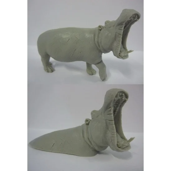 CIX Models M54009 1/35 (54mm scale) Hippopotamus (1 full + 1 half) - Scenics & Diorama