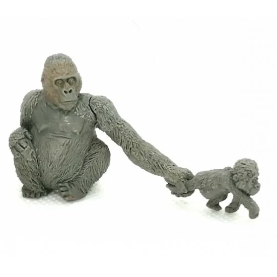 CIX Models M54021 1/35, 54mm Scale Gorilla Female w/Cub - Scenics & Diorama
