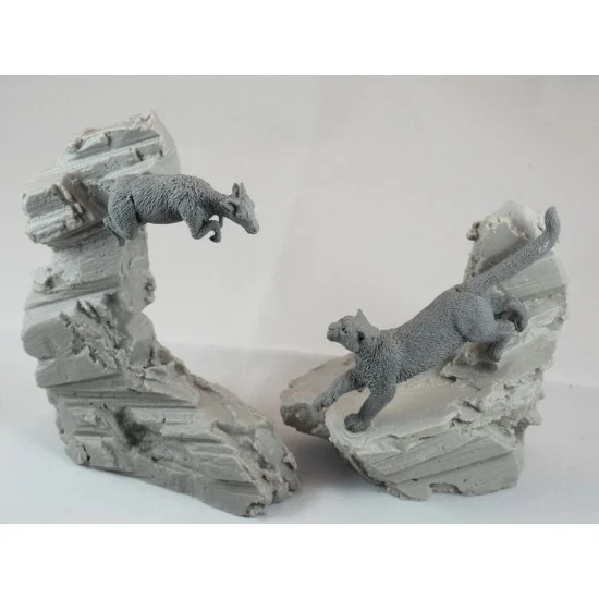 CIX Models M90005 1/20, 90mm Scale Snow Leopard VS Bharal - Scenics & Diorama