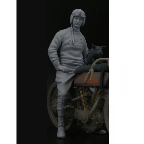 CIX Models MBIG12007 1/12 Harley-Davidson Racer Pilot Ray Weishaar with Pig