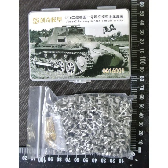 R Model 16001 1/16 German Panzerkampfwagen I Metal Tracks w/Pins - Military Vehicles & Tanks