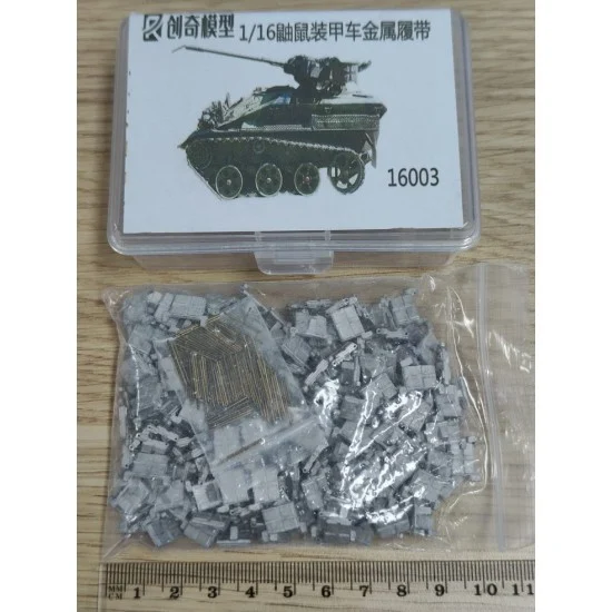 R Model 16003 1/16 Wiesel Tankette Metal Tracks with Brass Pin - Military Vehicles & Tanks