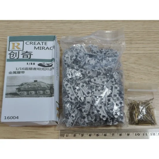 R Model 16004 1/16 Jagdpanzer Hetzer Tank Destroyer Metal Tracks with Brass Pin - Military Vehicles & Tanks