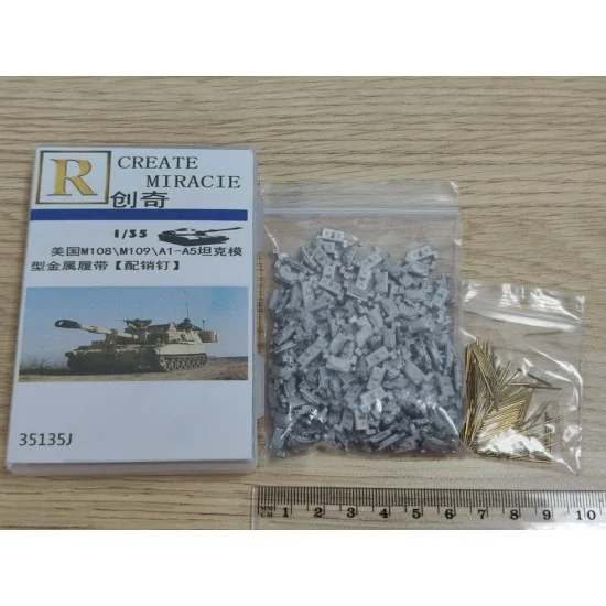 R Model 35135J 1/35 US M108/M109 A1-A5 Metal Tracks w/Pins