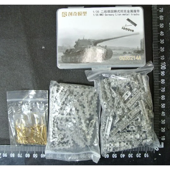 R Model 35214A 1/35 Panzerkampfwagen VII Lowe Metal Tracks w/Pins - Military Vehicles & Tanks