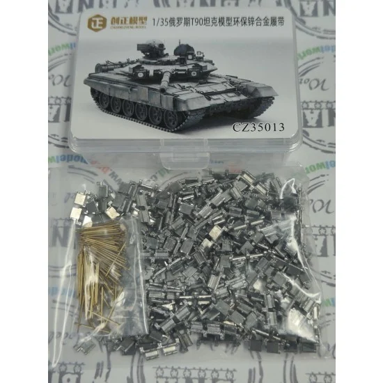 R Model CZ35013 1/35 Russian T-90 Tank Zinc Alloy Tracks with Copper Pins